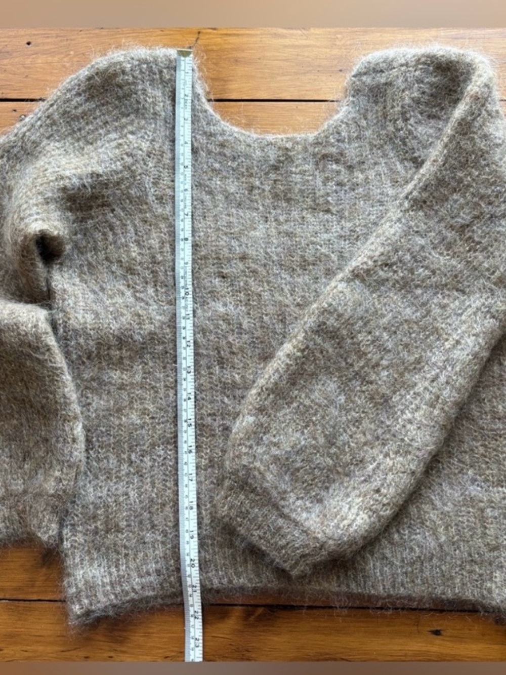 Sezane Lucy Ballon Sleeve Kid Mohair Jumper - Picture 6 of 8
